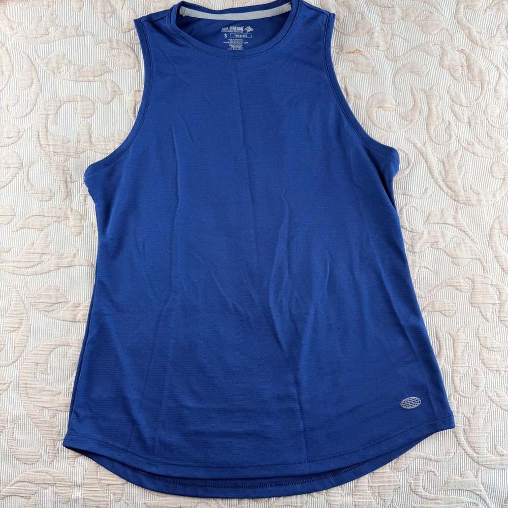 Reel Legends Freeline Women's Performance Tank Top Blue Sleeveless Small